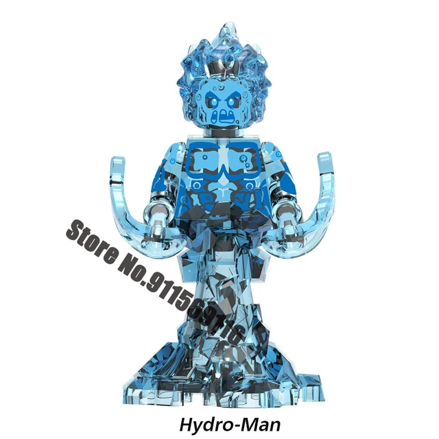 Disney Superheroes Spider-Gwen Mysterio Miles Morales Spiderman Building Blocks Doctor Octopus Lizard Action Figures Kids Toys I-X1331