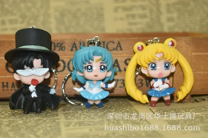 Anime Pretty Girl Warrior 6-Pretty Girl Eyes Keychain Garage Kit Model Gift