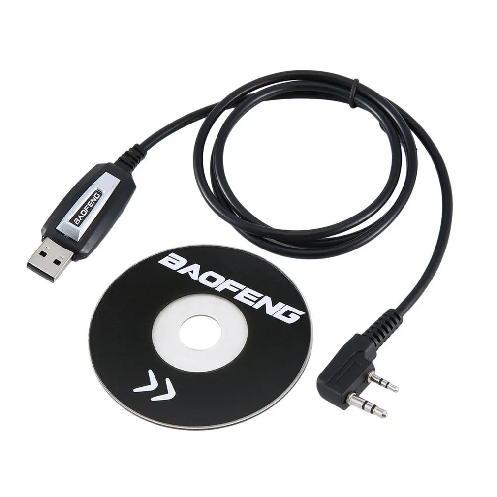 USB Programming Cable/Cord CD Driver for Baofeng UV-5R / BF-888S handheld transceiver afbeelding