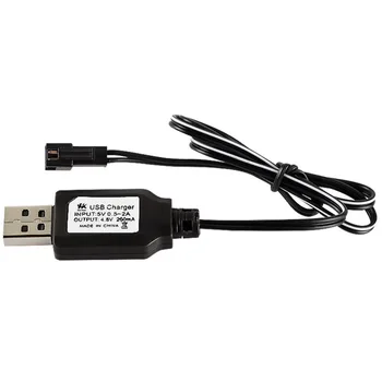 

Charging Cable Battery USB Charger Ni-Cd Ni-MH Batteries Pack SM-2P Plug Adapter 4.8V 250mA Output Toys Car