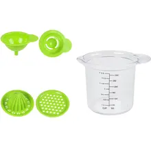 Kitchen Utensils Baby Food Supplement Grinder Portable Orange Lemon Juicer Manual Baby Measuring Cup