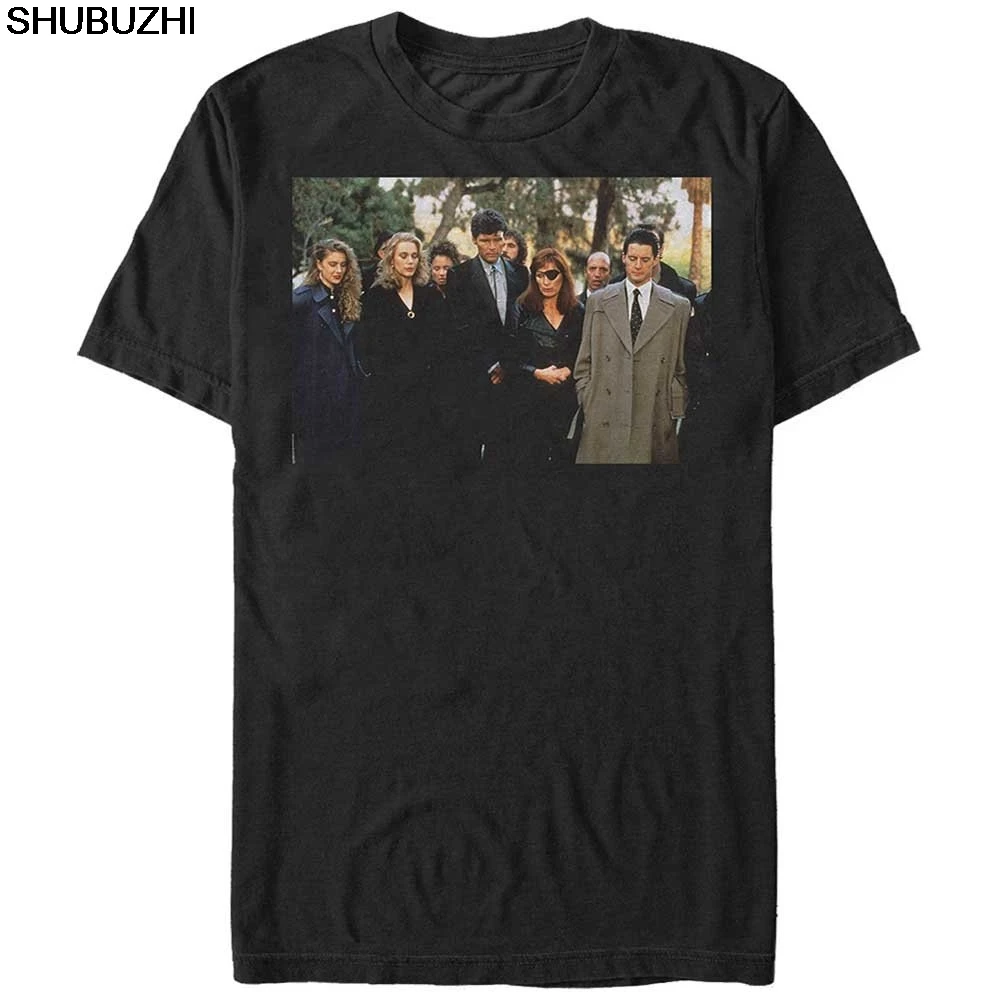 

Fifth SUN TWIN Peaks Funeral Mourners Men's Pattern T-shirt Summer Short Sleeves Cotton Fashiont T Shirt Tops Top Tee