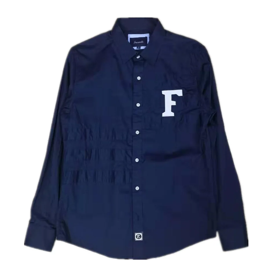 Рубашка с вышивкой, camisa masculina, мужские рубашки с длинным рукавом, хлопок, Social hombre eden park faconnable Сорочки мужские