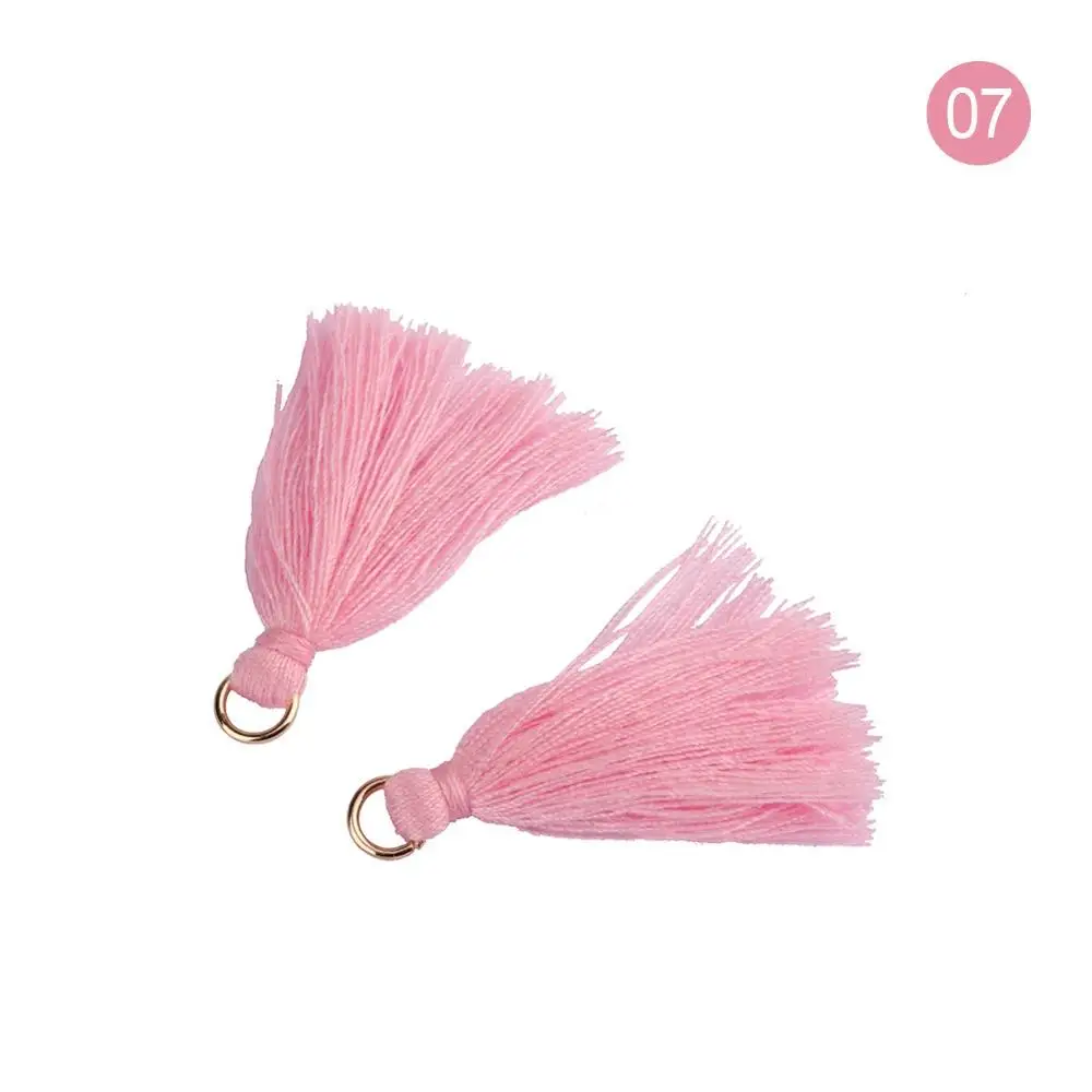 1000 pcs/lot mini silk tassels earrings accessories charms pendant for handmade jewelry findings backpack garment accessor - Color: color 7