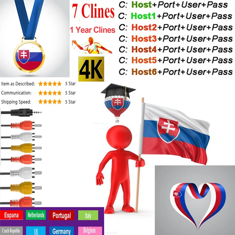 

Cccam Europa DVB-S2 Receptor for 1 year Slovakia cline use for V8 Super V8S Satellite TV Receiver Europe channels