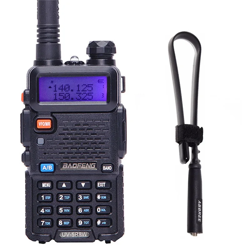 add tactical antenna Baofeng, UV-5R, 8 Вт, высокая мощность, 10 км, ранг, УКВ, Двухдиапазонная рация, портативная, двухсторонняя радиостанция CB, радио UV 5R, трансивер - Цвет: add tactical antenna