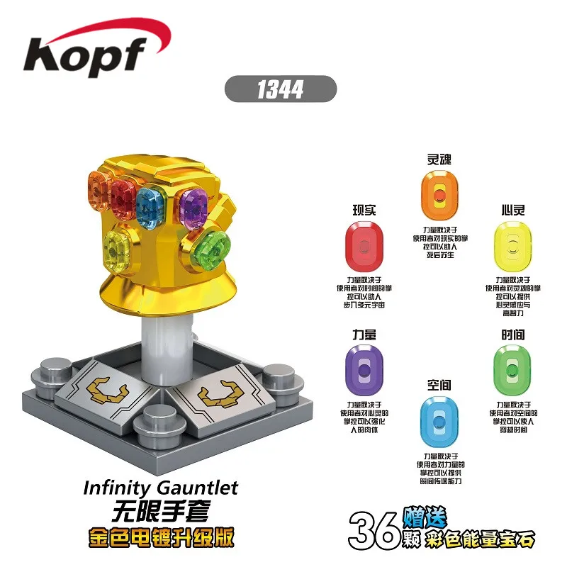 

Building Blocks Avengers 4 Endgame Infinity Gauntlet With Power Stones Bricks Figures Toys For Children Collection Gift XH 1344
