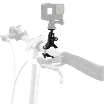 

Motor Bicycle Handlebar Mount Holder Clip Bracket Clamp 360 Degree Rotation For GOPRO 7 6 5 Sports Camera Spare Parts