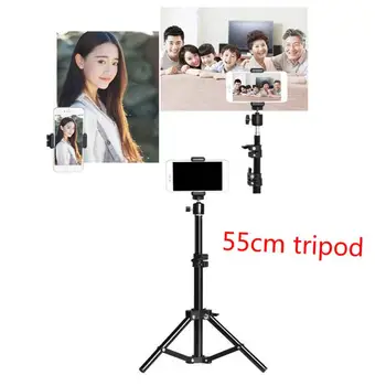 

Portable Light 55cm High Selfie Stick Live Broadcast Bracket Stand Tripod For Phone Outdoor Photography Ring Fill Light Bracket