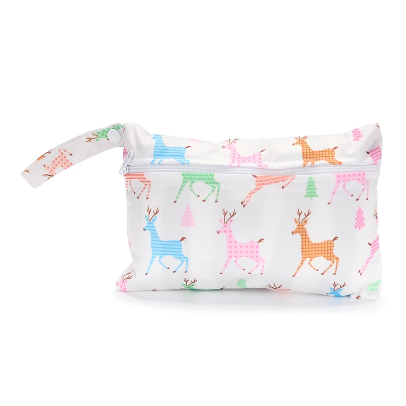 Small Wet Bag 15*22.5 cm Washable Reusable Cloth diaper Nappies Bags Waterproof Swim Sport Travel Carry bag - Image 3