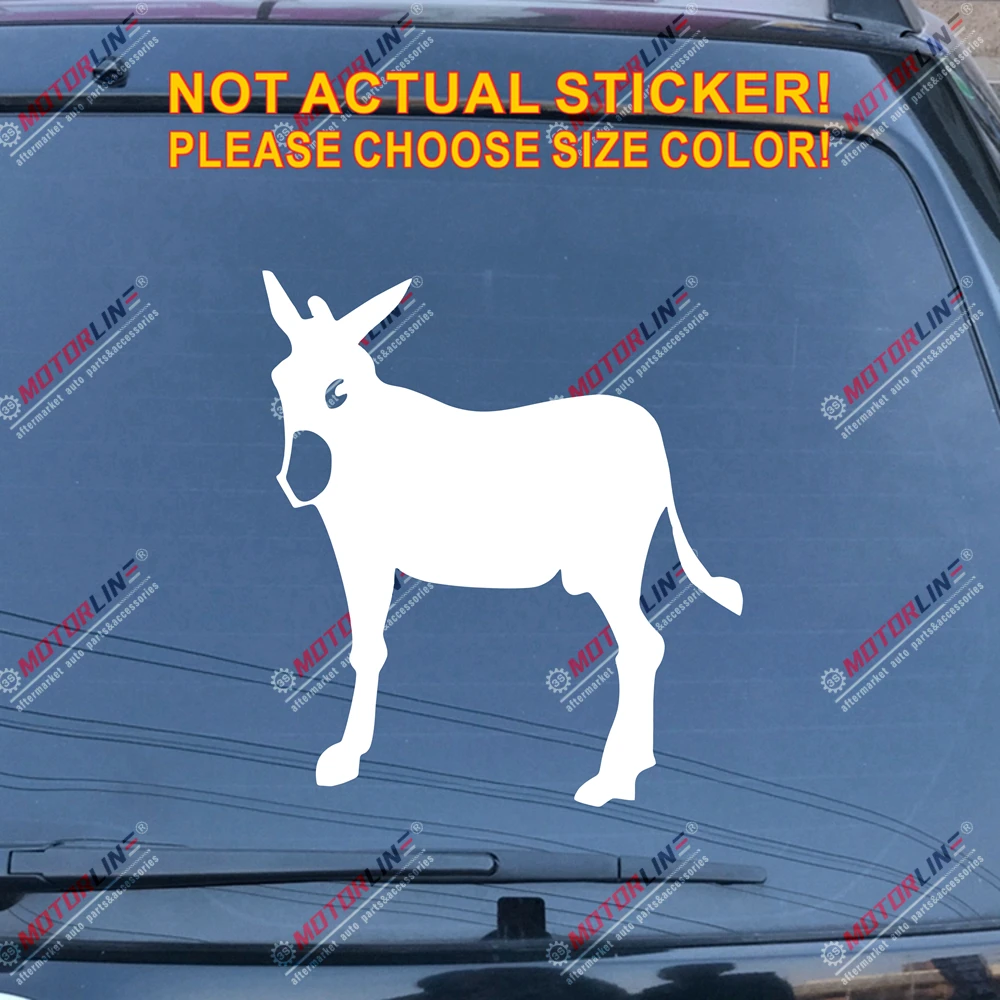 Catalan Ane Burro Donkey Decal Sticker Catalana Spain Car Vinyl Die cut no background pick color and size style b - Название цвета: Белый