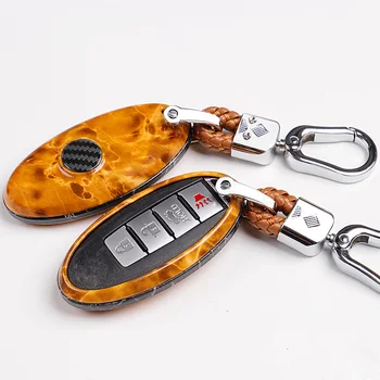 

High quality 2019 ABS PC Silica Gel Key Case Full-encircling For Nissan Infiniti QX50 Q50L Q60 Q70 QX6 Material For Durability