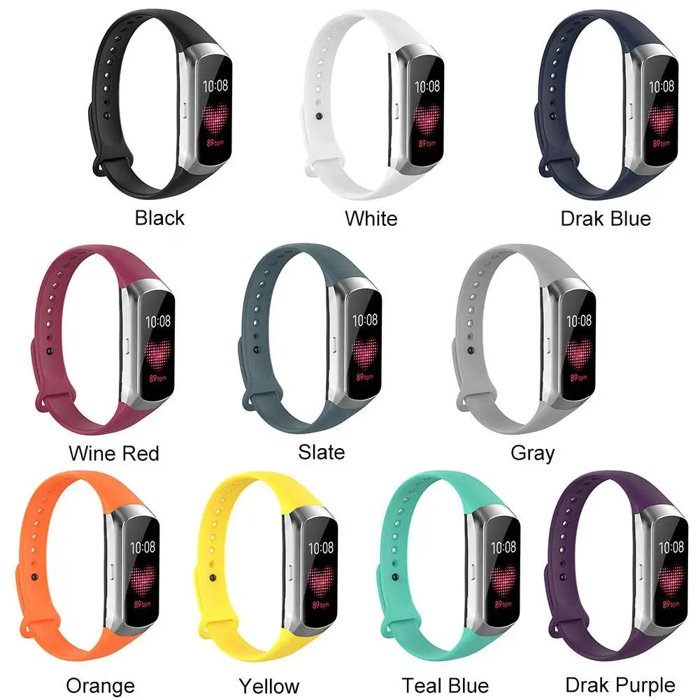 Силиконовые спортивные часы ремешок на запястье ремешок для samsung Galaxy Fit SM-R370 смарт-браслет Ремешки для наручных часов аксессуары