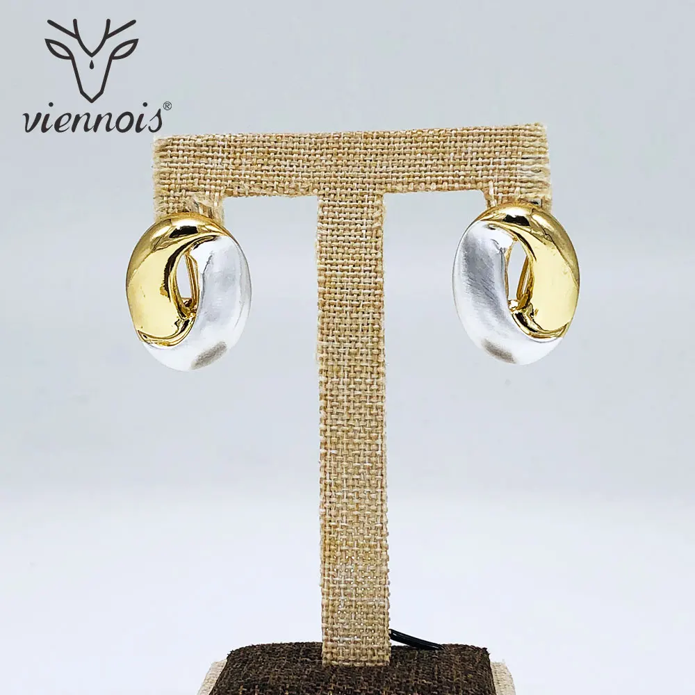 Viennois серьги-гвоздики для женщин, разноцветные геометрические женские серьги с кристаллами