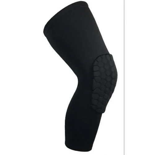 Style 02 Black Эластичные дышащие наколенники для футбола, баскетбола, волейбола, ног с длинным рукавом, защита спортивной безопасности, наколенник, поддержка - Цвет: Style 02 Black