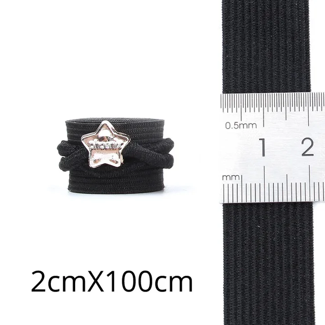 Good Quality 1.5cm/2.0cm/3.5cm/2.5cm/3cm Wig Elastic Band Black Color For Making Wigs and Lace Frontal Closure Wig Accessories 2.0CM Width