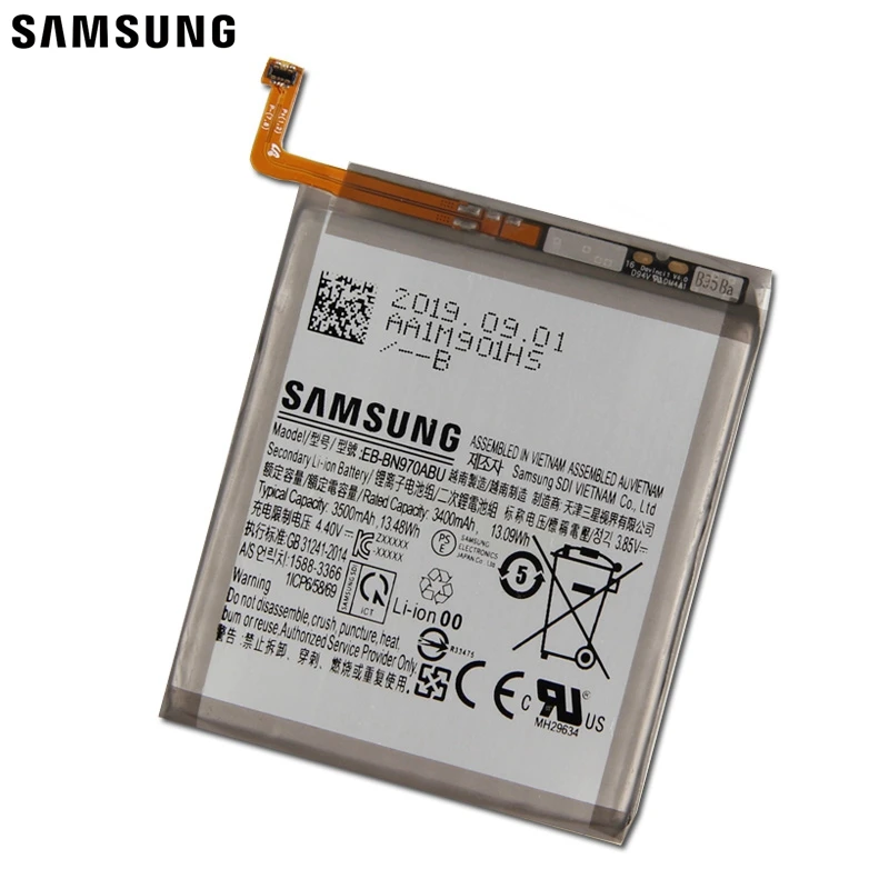 Сменный аккумулятор samsung EB-BN970ABU для Galaxy Note 10 Note X Note10, подлинный аккумулятор для телефона 3500 мАч