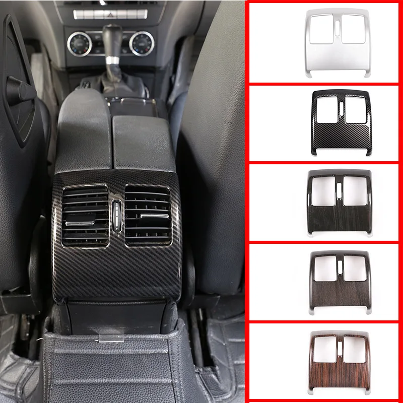 5 цветов для Mercedes Benz C Class W204 2008-2013 ABS Автомобильный Вентилятор заднего кондиционера декоративная рамка отделка Аксессуары