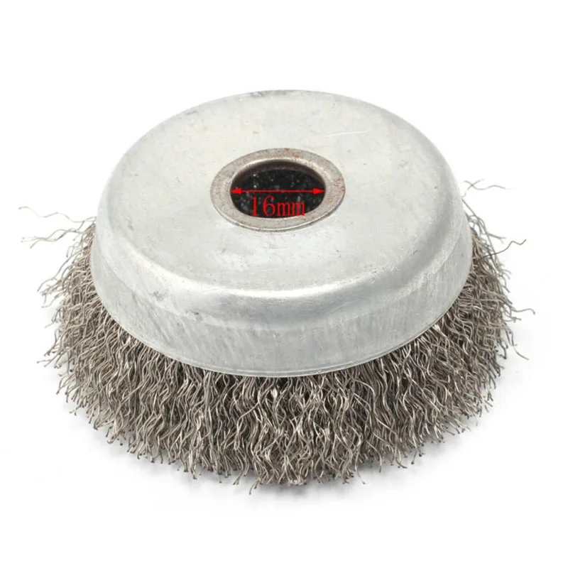 

85mm Stainless Steel grinding polishing brushes Crimped Wire Cup Wheel Rust Removal Cleaning Brush tool kits
