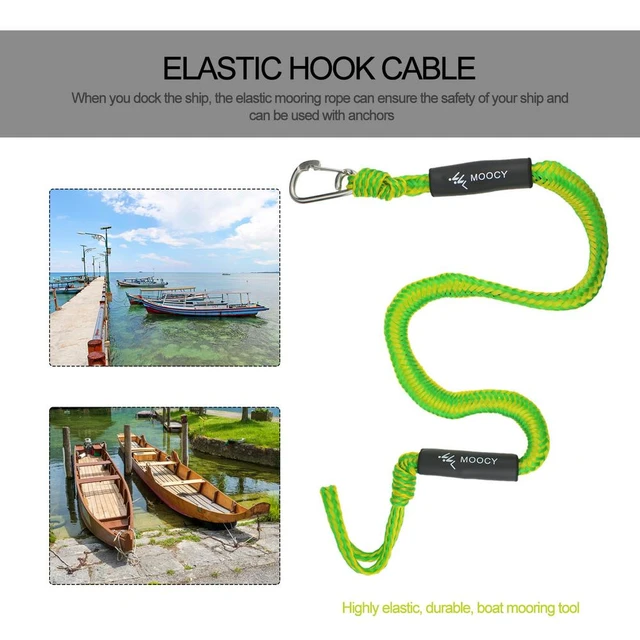 New Heavy Duty Elastic Marine Mooring Rope Boat Bungee Dock Line Rope Bungee  Cord Dockline Boats Kayak Water Accessories - AliExpress