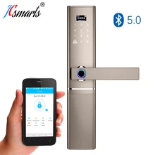 Apartment Biometric Fingerprint Lock Electronic Security Door Lock Smart Bluetooth app WiFi Password IC Card Key Knob locks