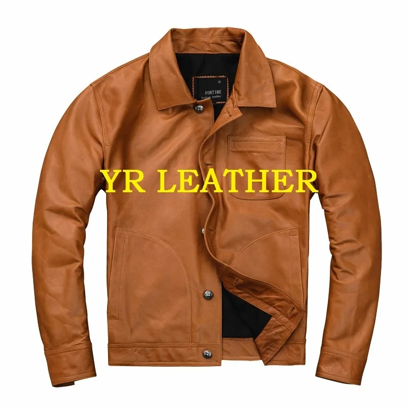 

2020 Free shipping.Pakistan tanning sheepskin,brand casual style leather jacket,fashion US genuine leather coat,plus size jacket