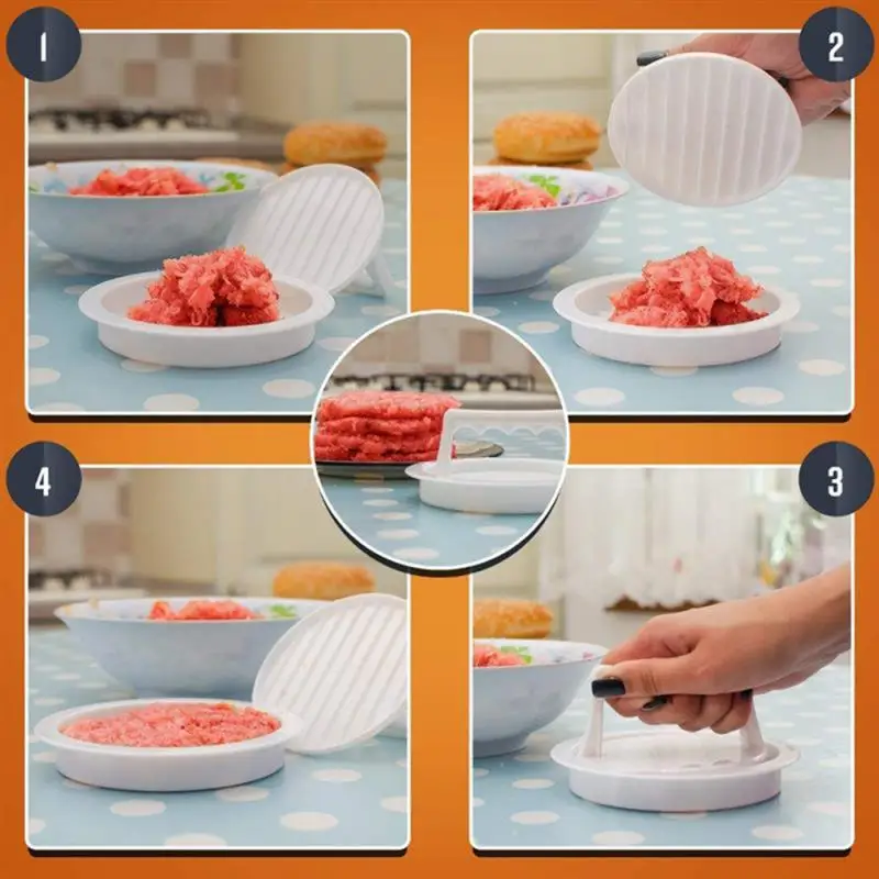 Prensa para hacer hamburguesas, molde para cortar carne picada, croquetas,  herramienta de cocina, accesorios para comedor, 12CM - AliExpress