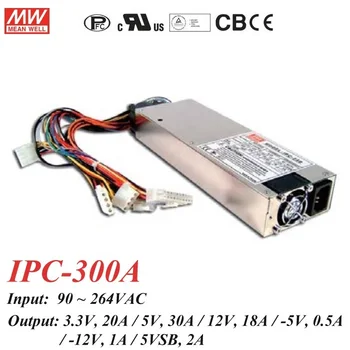 

Meanwell IPC-300A IPC-300B 5V 12V 300W Original 1U 2U rack systerm ATX PC Power Industrial PC Switching Power Supply