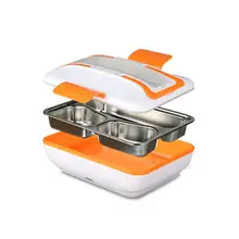Электрический нагревательный Ланч-бокс из нержавеющей стали и пластмассы, подогреватель еды, термос, Ланч-бокс для офиса, дома, 220 В, портативный