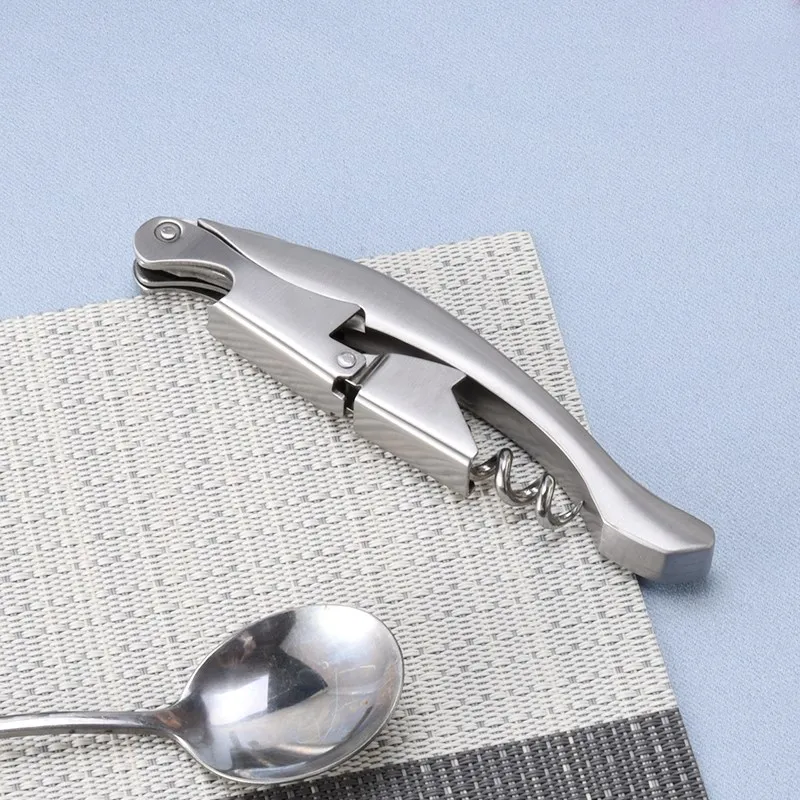 Youpin-서클 조이 스테인레스 스틸 소믈리에 나이프 전문 와인 오프너, 멀티 휴대용 스크류 오프너 병 맥주 오프너 도구