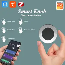 

HIMOJO Tuya Smart Wireless Scene Switch ZigBee Smart Knob Controller Battery Powered Automation Scenario DIY Scene Button