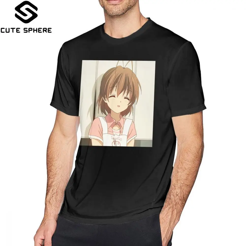 Clannad футболка CLANNAD Cute Nagisa Fun XXX Летняя Мужская хлопковая с коротким рукавом |