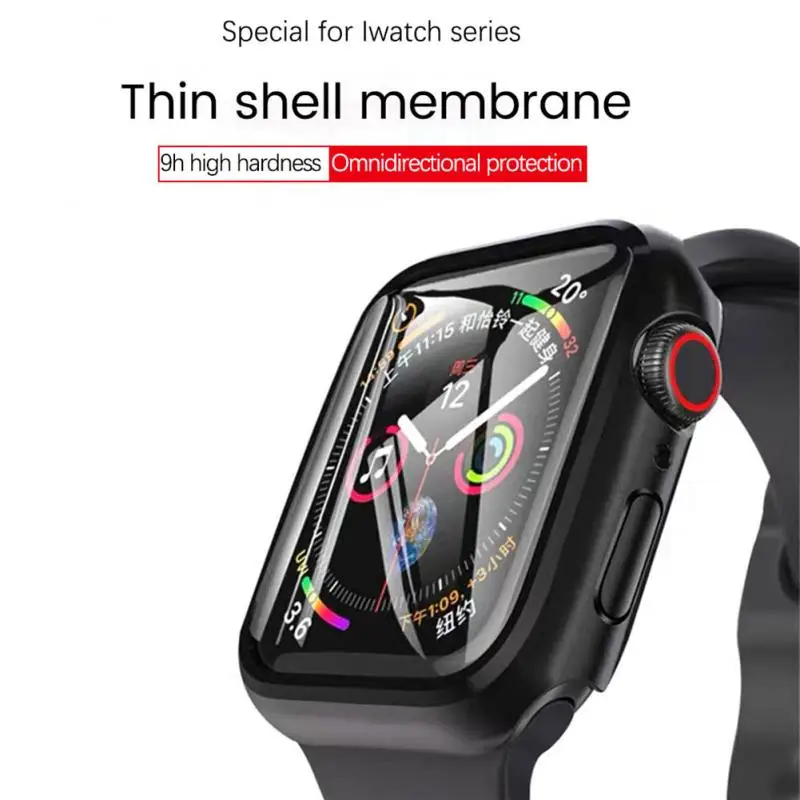 For Apple Watch Series7 Film 7th Generation 41/45mm Curved Surface Hydrogel Glass + PC Integrated Iwatch | Электроника