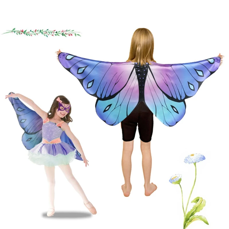 Colorful Butterfly Wing Costume Toddler Dress Up Wing For Kids Girls