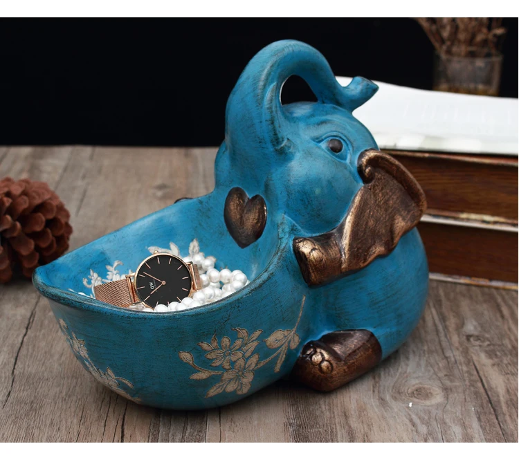 Креативные украшения для крыльца Lucky Crafts винный шкаф обувной ключ для шкафа пульт дистанционного управления хранение Маленький слон аксессуары для дома