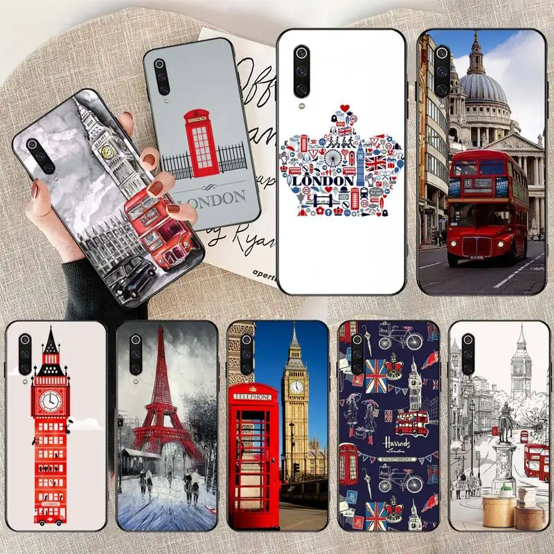 HPCHCJHM London Red Bus Big Ben постер Роскошный Уникальный Дизайн чехол для телефона Xiaomi Mi9 9SE