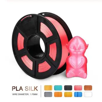

1.75MM PLA Silk Filament Red 1kg 1.75mm 3d Filaments Roll for FDM 3D Printer Colorful Silk Material for DIY Artwork Printing