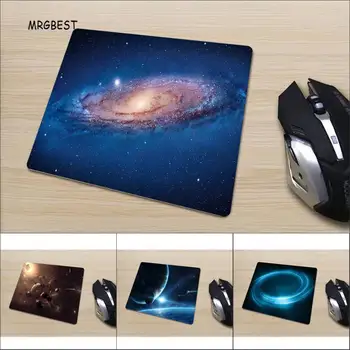 

Mouse Pad Small 22x18/25x20/29x25CM Pads High-end Rubber Desk Mat Non-slip Pad Space Galaxy Pattern for Home Desk Decoration