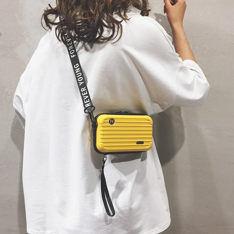

Small Bag Women's 2019 New Style-Korean-style Shoulder Bag Versatile INS Net Red WOMEN'S Bag Mini Luggage Box Bag