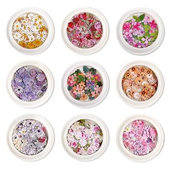 

Epoxy Filling Wood Pulp Flower Nail Art Small Flowers Mixed Color Rose Small Flower Pieces Epoxy Filling Wood Pulp