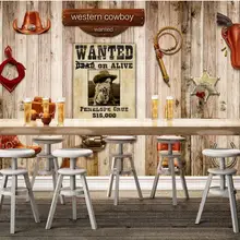 На заказ Большая фреска Вестерн деним планка обои