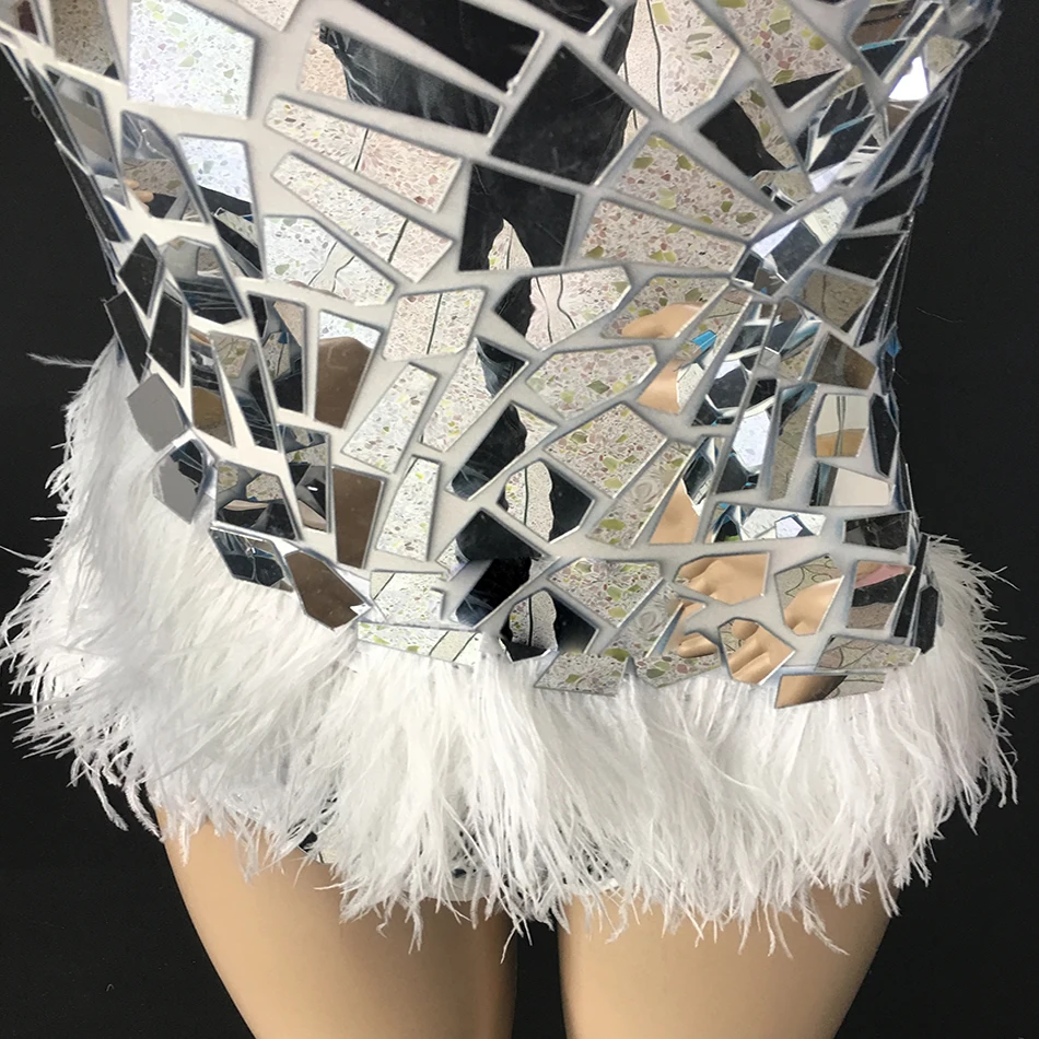 Sparkly-espelhos-de-prata-pena-bodysuit-feminino-bar-anivers-rio-celebrar-outfit-cantor-baile-de-formatura (5)