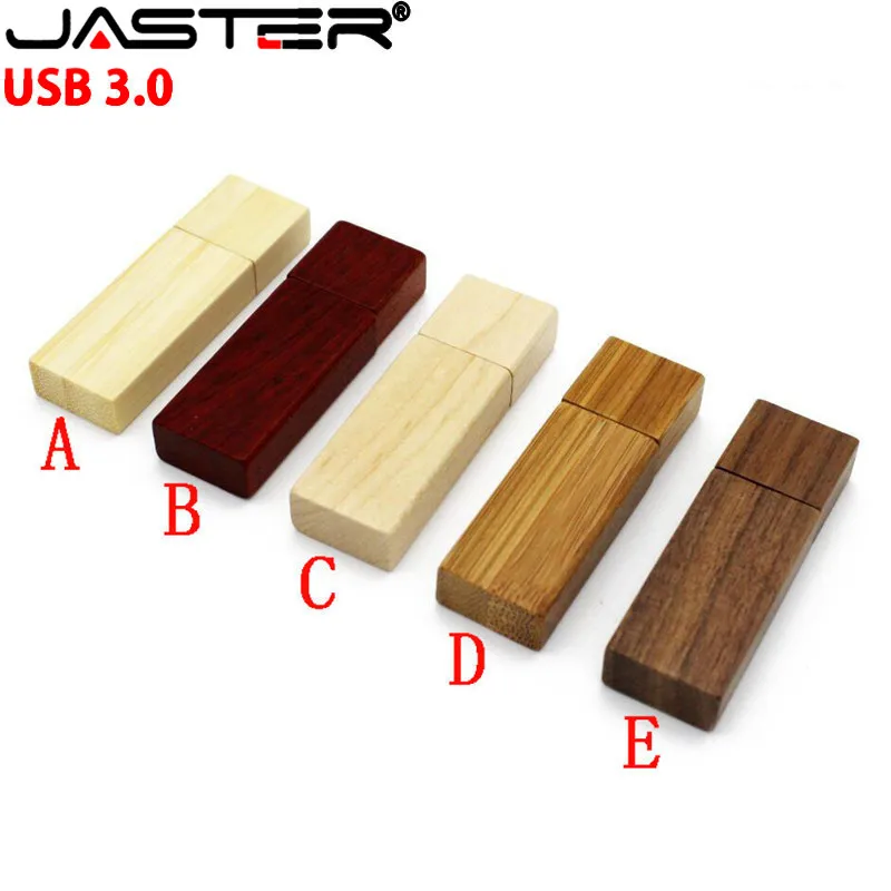USB-флеш-накопитель JASTER деревянный высокоскоростной с логотипом на заказ 4/8/16/32/64