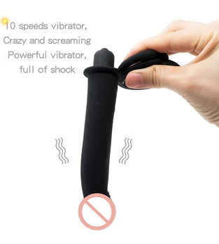 Double Penetration Anal Plug Dildo Butt Plug Bullet Vibrator For Men Strap On Penis Vagina Plug Adult Sex Toys For Couples 3