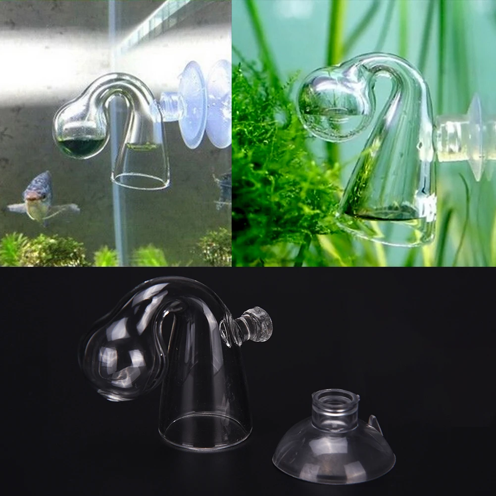 

Fish Tank Water Live Moss Plant Aquarium Notes Glass CO2 Drop Checker Carbon Dioxide PH Ball Long Term Indicator Monitor Tester