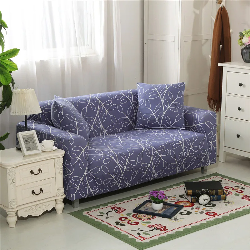 Цветочный принт эластичный чехол для дивана Хлопковое полотенце на диван противоскользящие Чехлы для дивана для гостиной полностью завернутый Анти-пыль - Цвет: colour20
