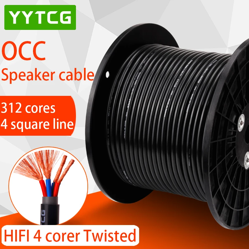 DIY аудио кабели HIFI громкий динамик провод кислород OFC Core Free Cooper кабель|Кабели VGA| |