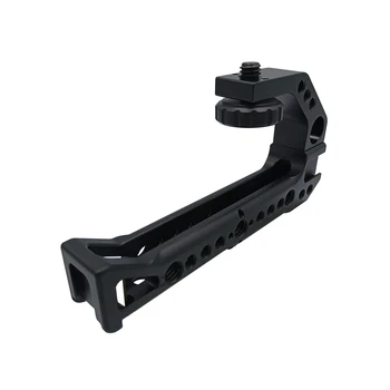 

Camera Cage Handle,Top Handle Grip Hot Shoe Cold Shoe Cheese Handle with Anti-Off Designed Cold Shoe Adapter to Mount Microphone