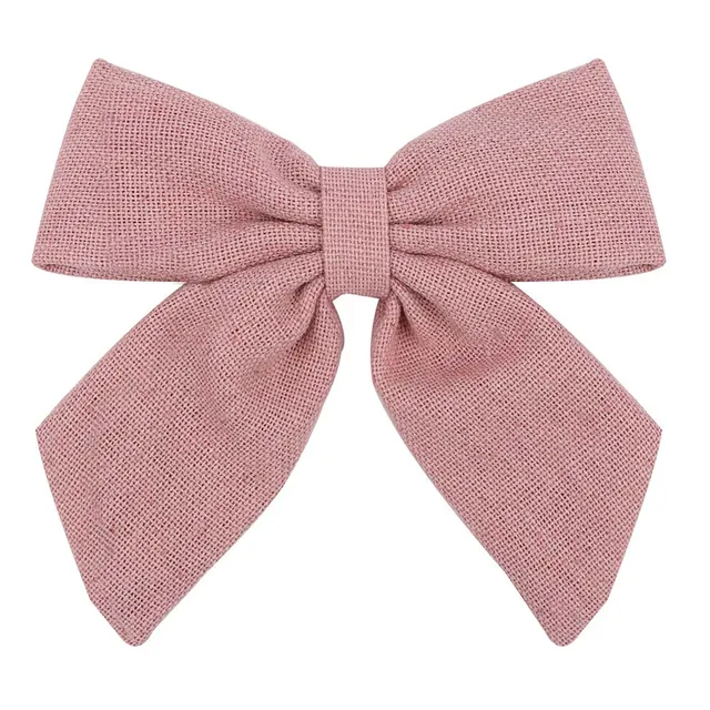 2021 New Solid Cotton Hiar Bows With Clip For Baby Girls Hair Clips Barrettes Hairpins Hair Accessories Kid Handmade заколки 1 PCS