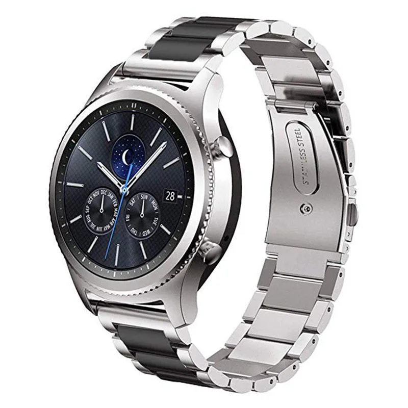 Ремешок 20 мм/22 мм для Samsung Gear S2/S3 ремешок из нержавеющей стали быстросъемные